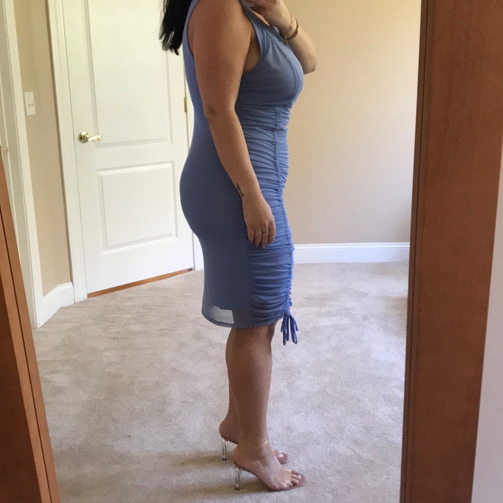 FASHION NOVA Plus Ruched Dress - Picture 5 of 5